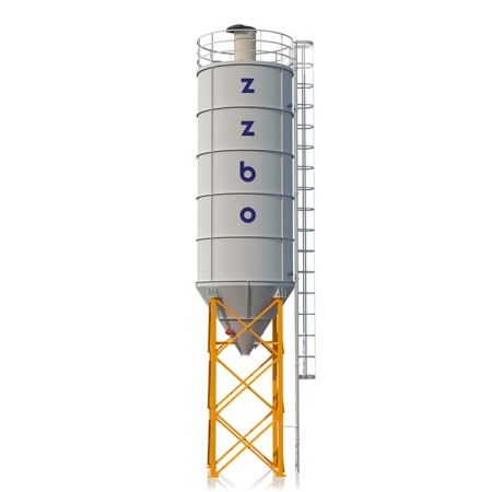 Силос цемента СЦМ-120 с высотой опоры 4 метра